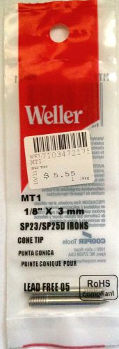 Weller MT1 TWO  Cone Shaped Tips For SP23 or SP25D Soldering Irons