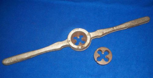 Vintage roco pipe threader with two 7/8&#034; dies vintage tool for sale
