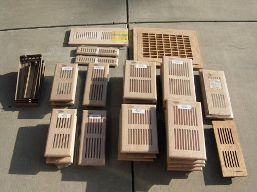 Lot of various Wood Vent Registers 24 pieces