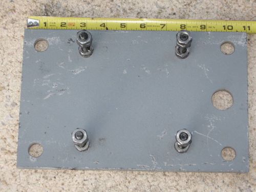 MOTOR MOUNTING PLATE 11&#034; X 7&#034; X 3/8&#034;THK WITH HOLES