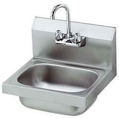 PATRIOT HAND SINK w/14&#034; OC GOOSENECK FAUCET &amp; STRAINER