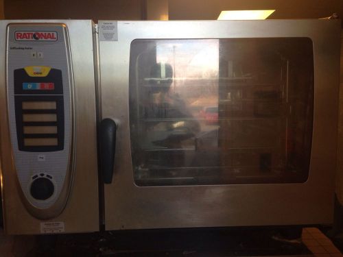 Rational scc 62 selfcooking center combi oven steam/convection electric wow nice for sale