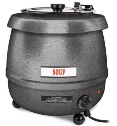 New 10.5 Qt Stainless Soup Warmer NSF Silver Color Thunder Group SEJ31000C