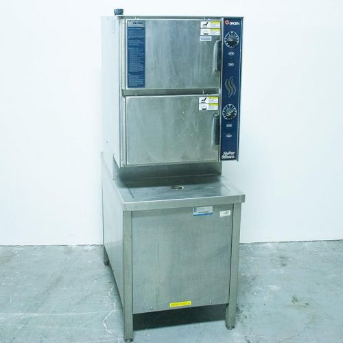 Groen hy-6e hypersteam 2 compartment electric convection steamer 480v/3 phase for sale