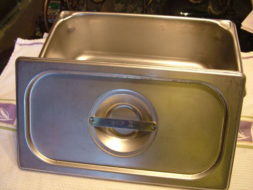 Steam Table Pan -  Stainless Steel Fourth-Size 4&#034;H  MADE IN USA