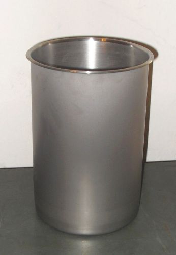 Stainless Steel Commercial Grade  Beaker cannister  6 quart/ 1.5 galloon