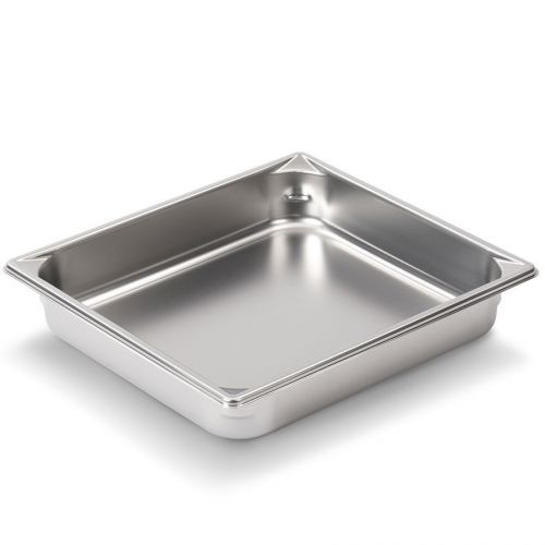 1/2 size hotel pans, stainless steel