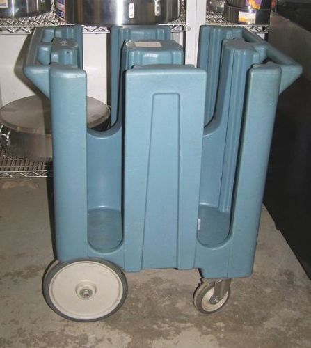 4-Place - 8 Inch Blue Plate Dolly On Casters