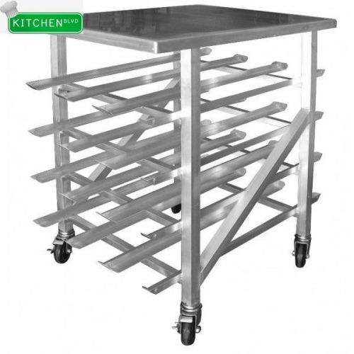 Mobile Counter Top Aluminum Can Rack 25&#034;W x 35&#034;L x 41&#034;H