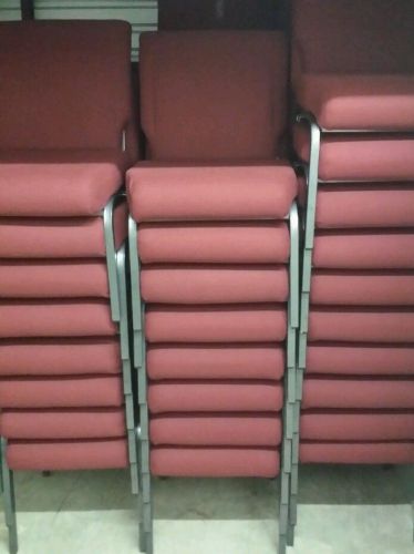 100 connecting chairs for church,  school or banquet room. for sale