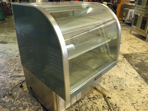 DELFIELD 537-CR CURVED GLASS PASTRY DELI MEAT DAIRY 37&#034; DISPLAY REFRIGERATOR