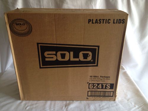 Solo 624TS Plastic Flat Cold Cup Lid