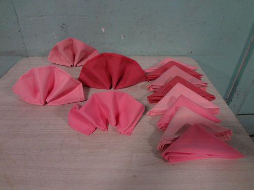 Lot of 30 pink commercial grade 20&#034; x 20&#034; restaurant dinner linen napkins for sale