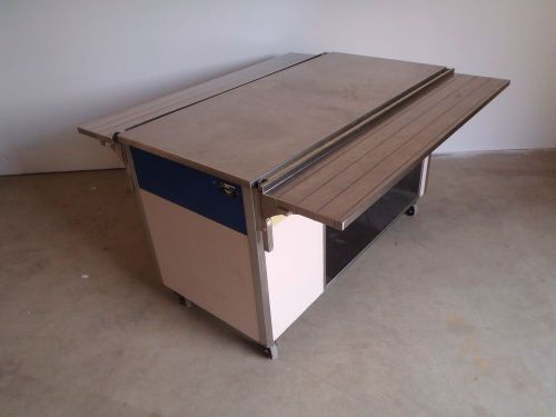 Vollrath c49 commercial grade, mobile serving table, food buffet/bar, stainless for sale