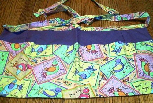 WAITRESS APRON SPRING IS HERE EASTER BIRDS