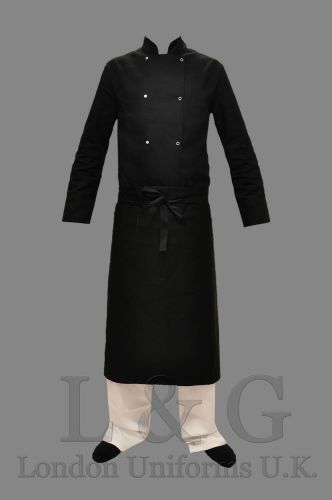 Chef Uniforms: black waist apron  L&amp;G London uniforms
