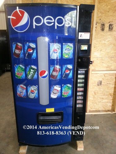 Dixie narco 501e soda machine~9 selections~cans &amp; bottles~high security machine! for sale