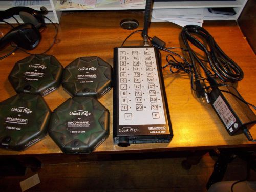 Command Communication Guest Pager With Four Pagers Expandable