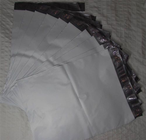 10 pieces of  14.5&#034; X 19&#034; Poly Bag Courier Mailer Self Sealer Mail Bags White