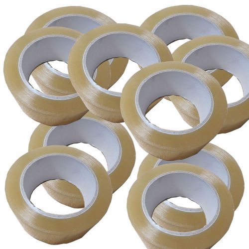 Lot 10, 2&#034; Clear Packing Tape 110 YDS 48mm x 100M 1.8MIL warehouse Package Ship