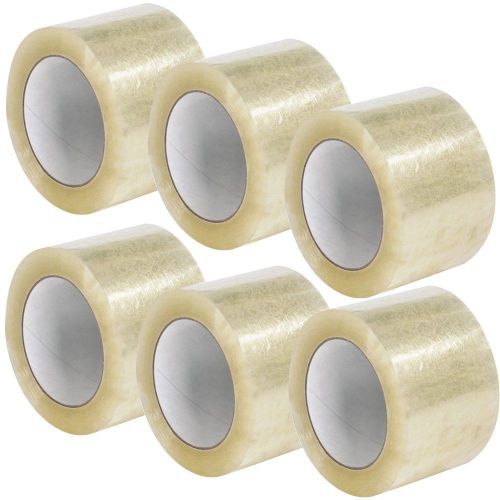 6 Roll Long Lasting Moving &amp; Storage Packing Tapes, Clear 3 Inchx110 Yardsx2 Mil
