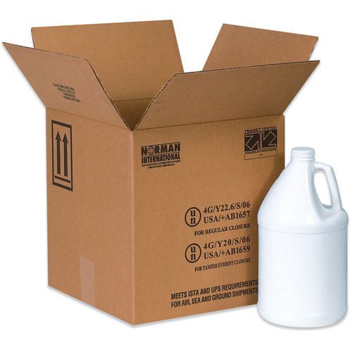 Box partners hazardous materials shipping boxes, holds 4 one gallon plastic jugs for sale