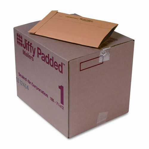 Sealed Air Corporation Jiffy Padded Mailer, Side Seam, #1, 100/Carton