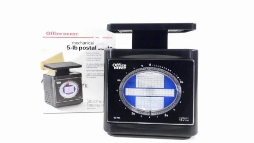 Office Depot OD-PS5 5lb Mechanical Postal Scale Home Postage Black CHOP 3K18z3