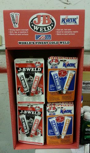 J-b weld 8265-s and j-b weld kwik weld 8276 20 pack 10 of each with display for sale