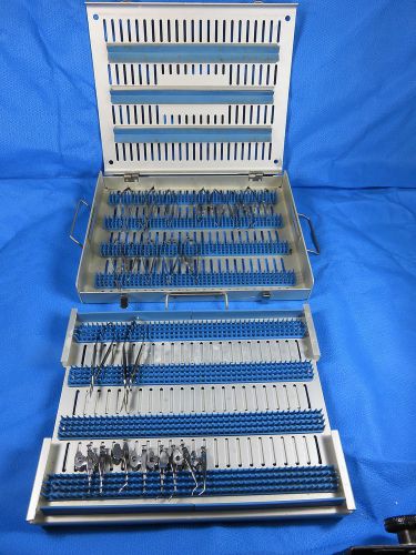 Storz katena eye scissors ophthalmic instrument set (24 pieces) tray # 6 for sale
