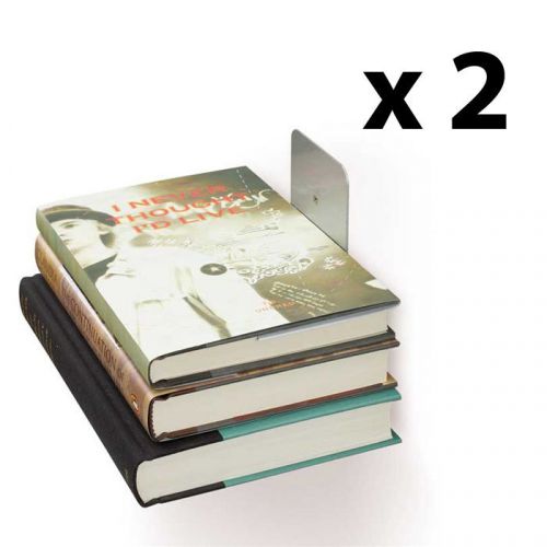 Umbra Floating Conceal Bookshelf Shelf Holder Small x 2