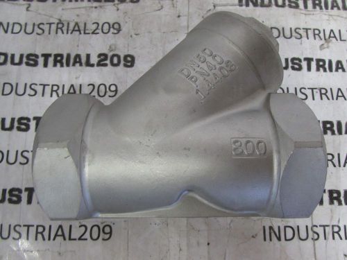 STAINLESS STEEL Y STRAINER 2&#039;&#039; CF8M NEW