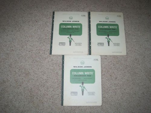125 double sided sheets wilson jones g7502 columnar pad,2 columns,11&#034;x8.5&#034;,green for sale