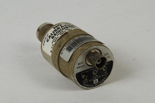 General Microwave N401A 200ohm Bolometer Mount AS IS