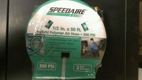 Speedaire 1/2&#034;x50&#039; polymer all weather air hose  legacy flexzilla lot of 5