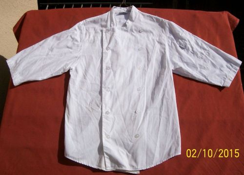 Chef Coat - XS - White 3/4 sleeve- $6.00