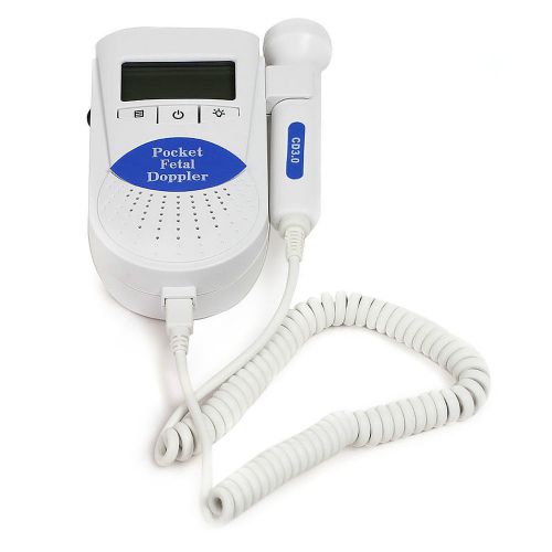 Power  Fetal Doppler 3MHz with LCD Display Blue FDA Approved! RFD-B2