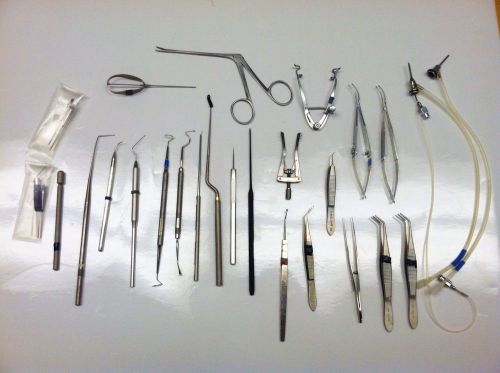 25 Bausch &amp; Lomb Storz mix lot IntraOcular Micro Ophthalmic surgical Instruments