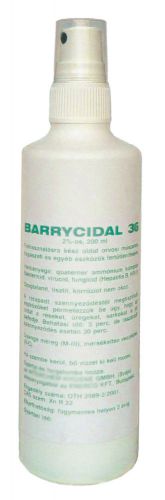 Barrycidal 36 disinfectant surface hand cosmetic hospital alcohol free spray