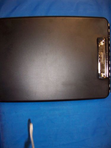 Dexas slimcase plastic storage clipboard a4 paper &amp; legal pad holder black for sale