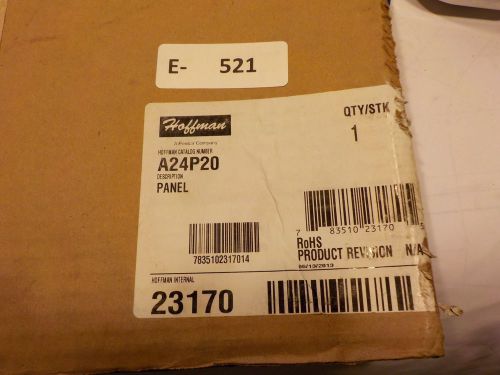 A24P20 Hoffman Flanged Steel Back Panel fits 24&#034; X 20&#034; Box, White