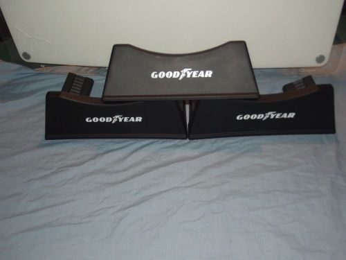 3 Black Goodyear Tire Displays