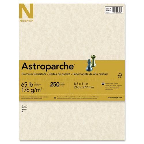NEW WAUSAU PAPER 27428 Astroparche Cover Stock, 65 lbs., 8-1/2 x 11, Natural,