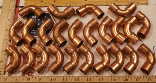 24 copper 5/8&#034; c x c sr 90-degree elbows,  new-old-stock for sale