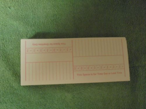 500 2 sided Empoyee Punch Time Clock Cards 8 3/16&#034; x 3 1/2&#034;