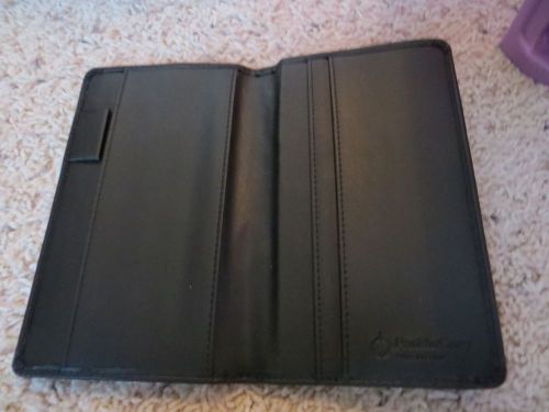 Black Sim. Leather Franklin Covey Pocket Size Spiral Planner/Checkbook