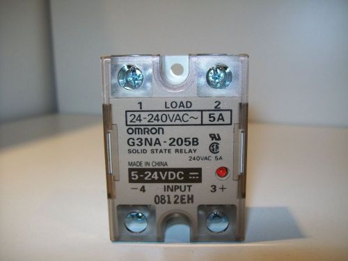 Omron G3NA-205B Solid State Relay 5-24V Coil 5 Amps 24-240V AC Load