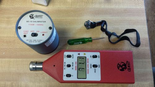 Quest Model 2400 Sound Meter with QC-10 Calibrator and case