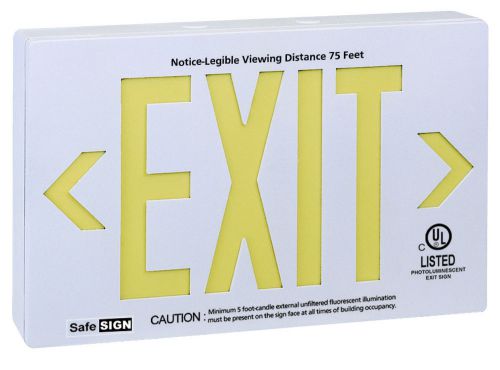 Royal Pacific Photo Luminescent Exit in White