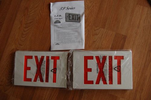 Exit Sign Astralite Model TP-U-R-W-EM LED Red Emergency Sign NEW IN BOX